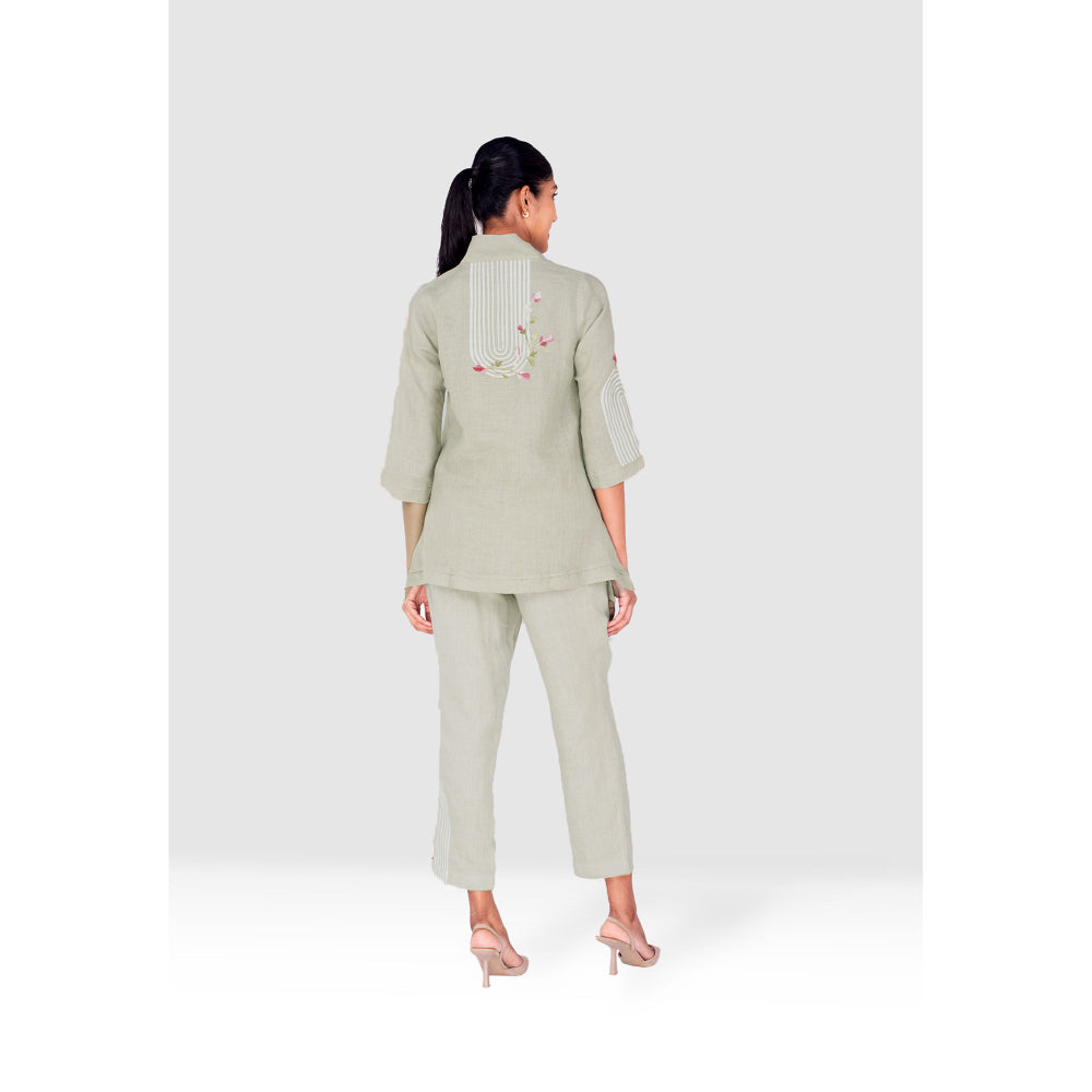 Kaveri Green Arch Maze Talia Co-Ord (Set of 2)