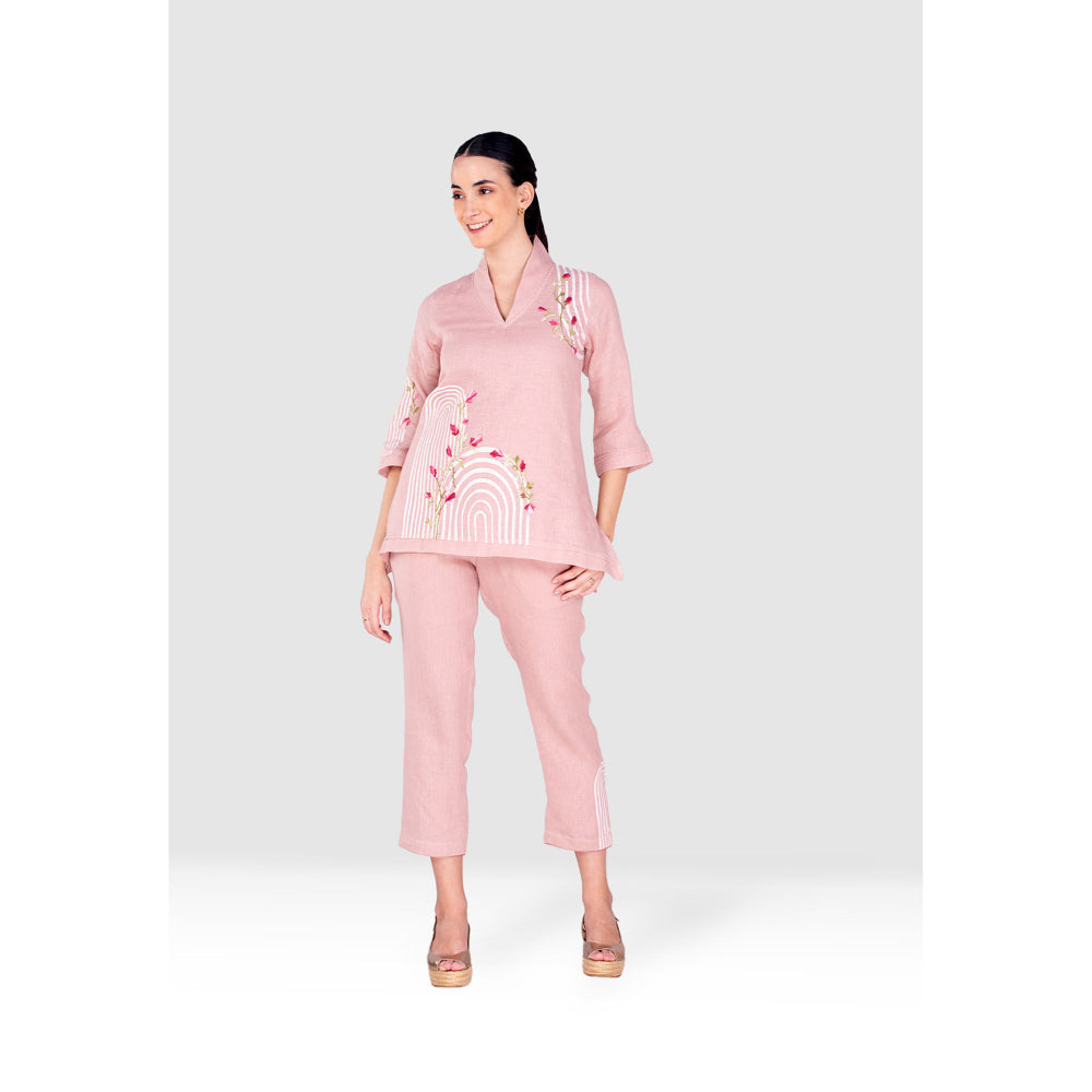 Kaveri Pink Arch Maze Talia Co-Ord (Set of 2)