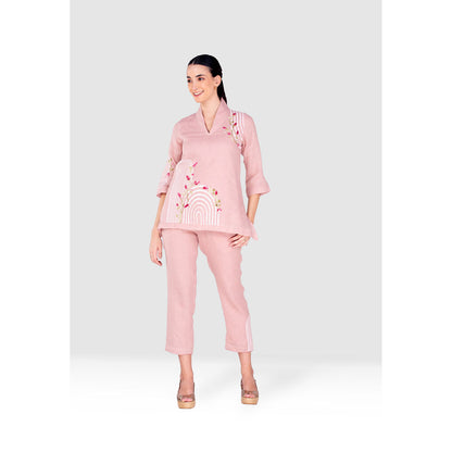 Kaveri Pink Arch Maze Talia Co-Ord (Set of 2)
