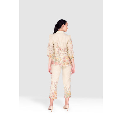 Kaveri Beige Candy Blossom Tree Co-Ord (Set of 2)