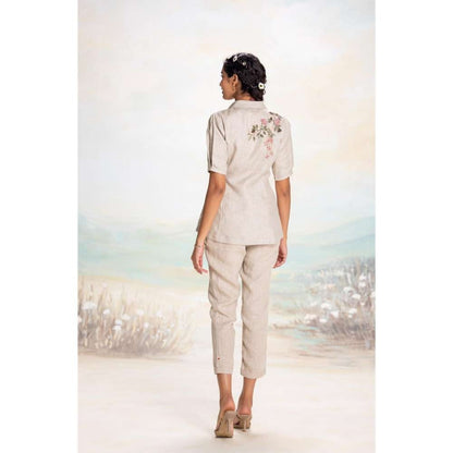 Kaveri Taupe Tsukiyama Ira Co-Ord (Set of 2)