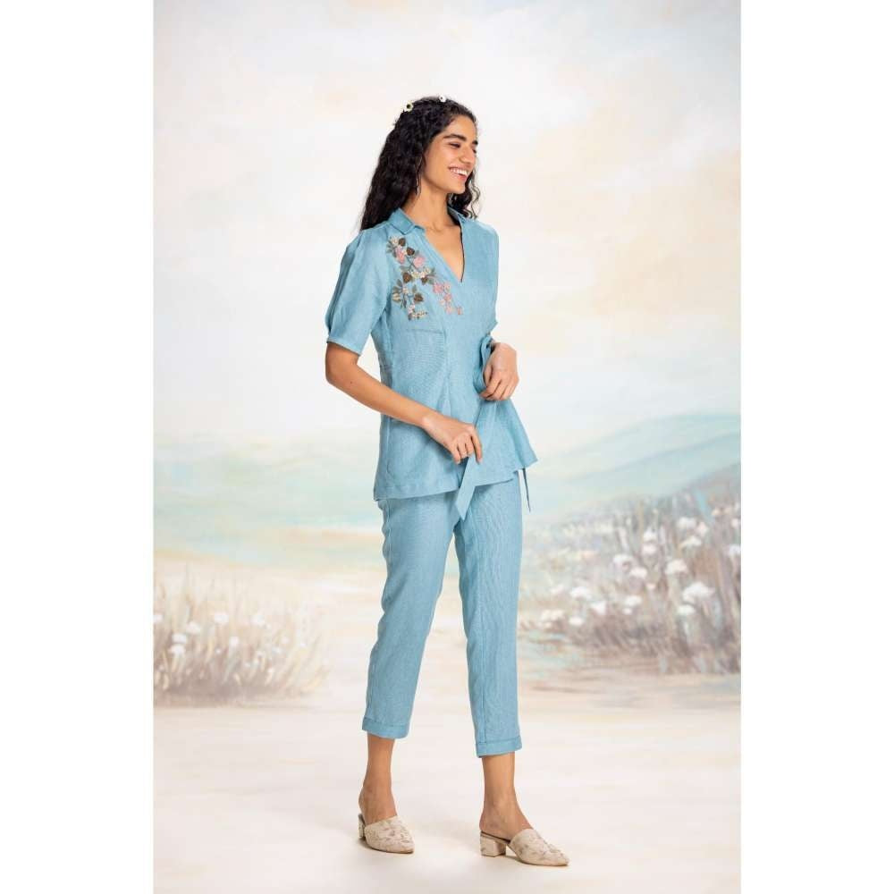 Kaveri Blue Tsukiyama Ira Co-Ord (Set of 2)