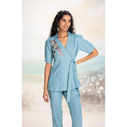 Kaveri Blue Tsukiyama Ira Co-Ord (Set of 2)