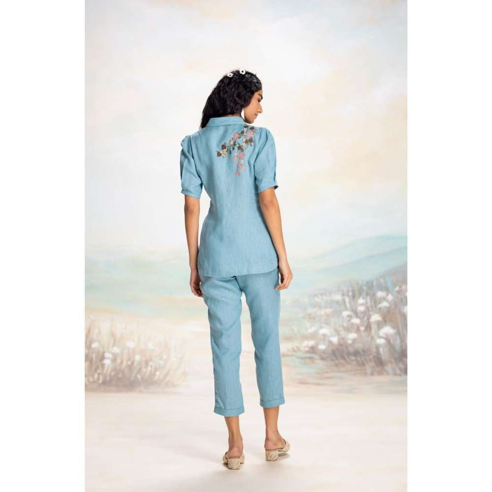 Kaveri Blue Tsukiyama Ira Co-Ord (Set of 2)