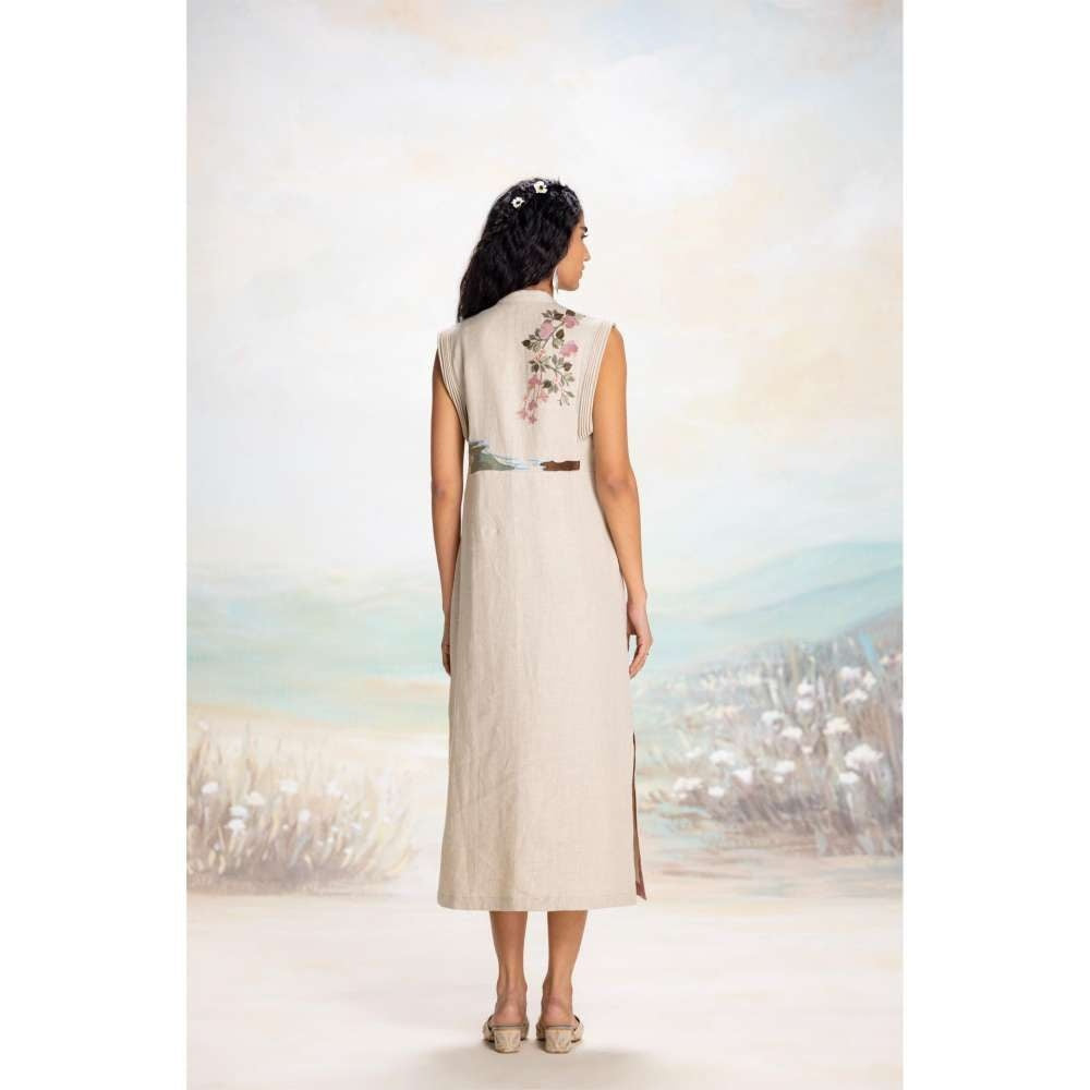 Kaveri White Tsukiyama Sanya Dress