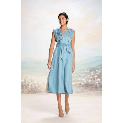 Kaveri Blue Tsukiyama Sanya Dress