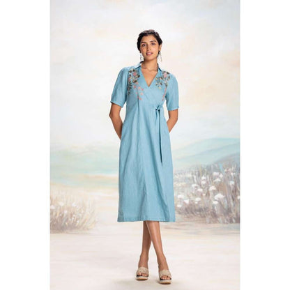 Kaveri Blue Tsukiyama Ira Dress