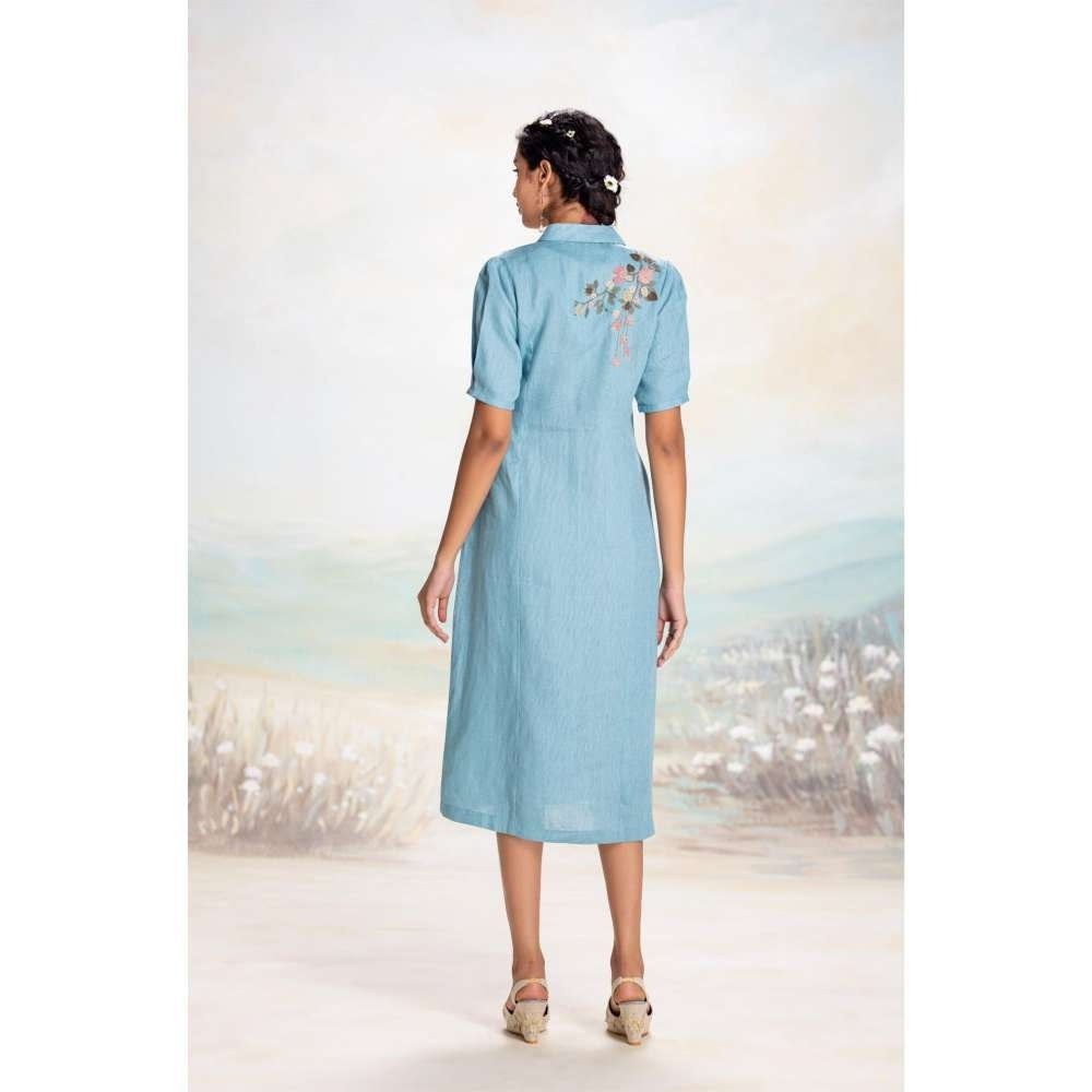 Kaveri Blue Tsukiyama Ira Dress