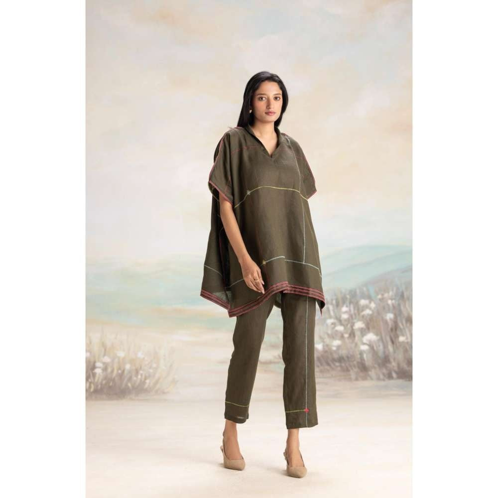 Kaveri Brown Over Lock Square Co-Ord (Set of 2)