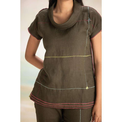 Kaveri Brown Over Lock Co-Ord (Set of 2)