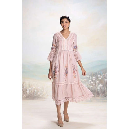 Kaveri Pink Vintage Rosa Messenger Dress