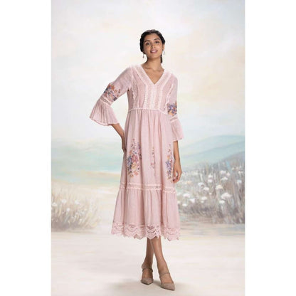 Kaveri Pink Vintage Rosa Messenger Dress
