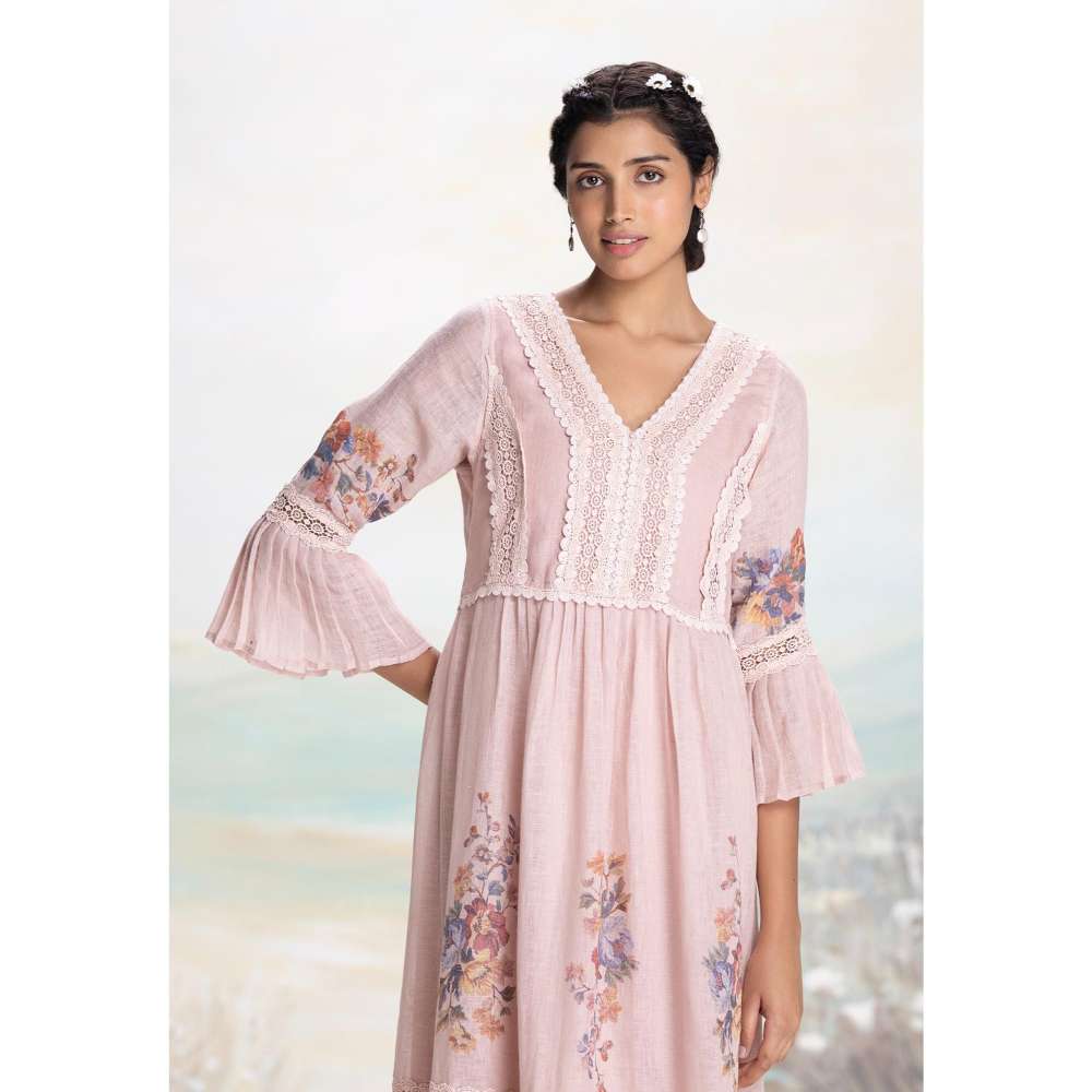 Kaveri Pink Vintage Rosa Messenger Dress