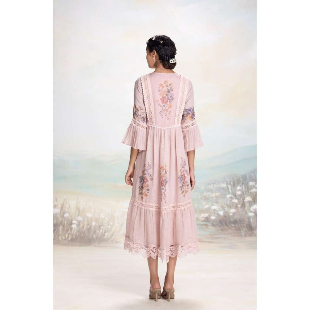 Kaveri Pink Vintage Rosa Messenger Dress
