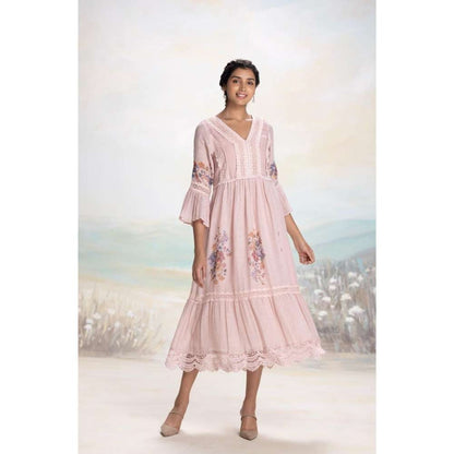 Kaveri Pink Vintage Rosa Messenger Dress