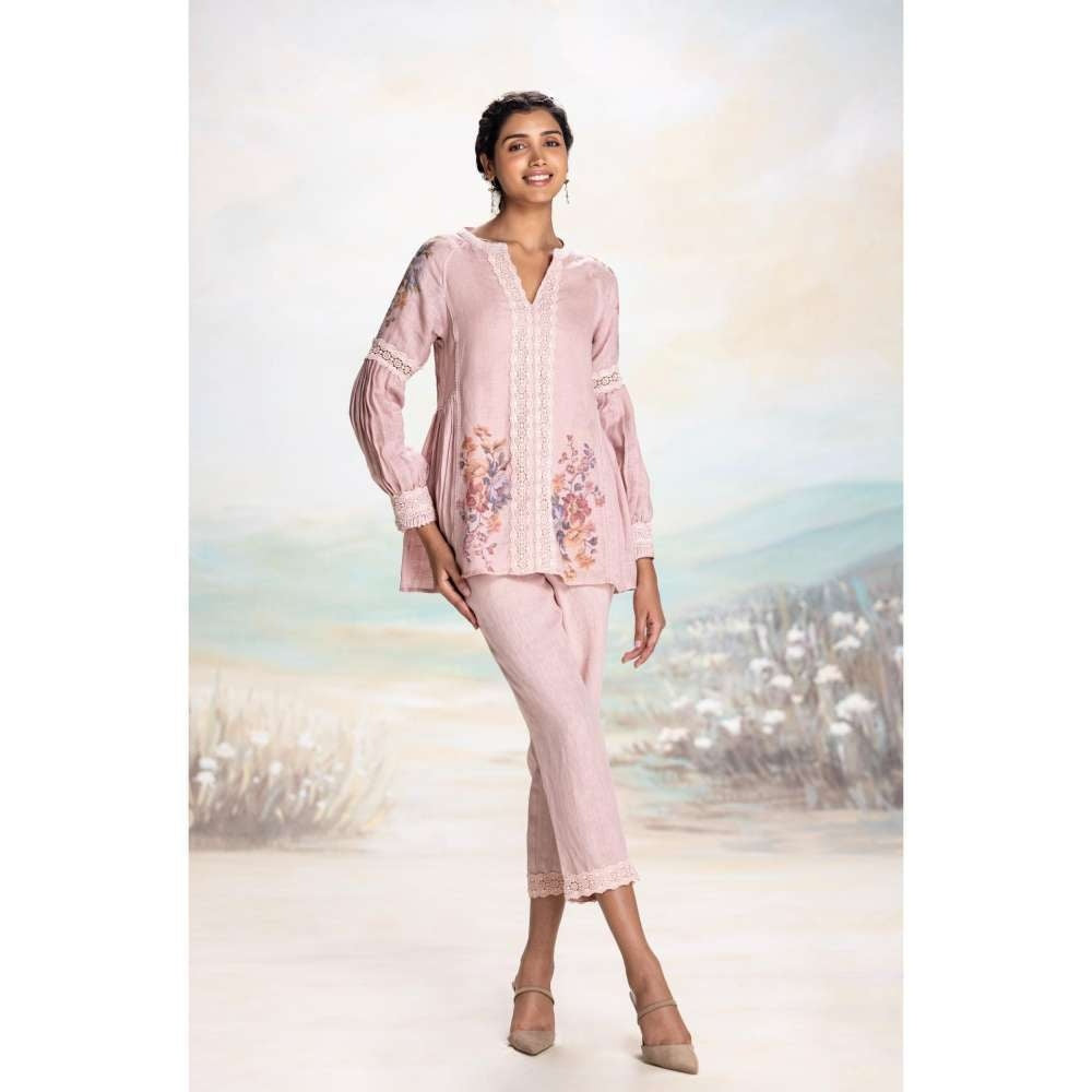 Kaveri Pink Vintage Rosa Wreath Co-Ord (Set of 2)