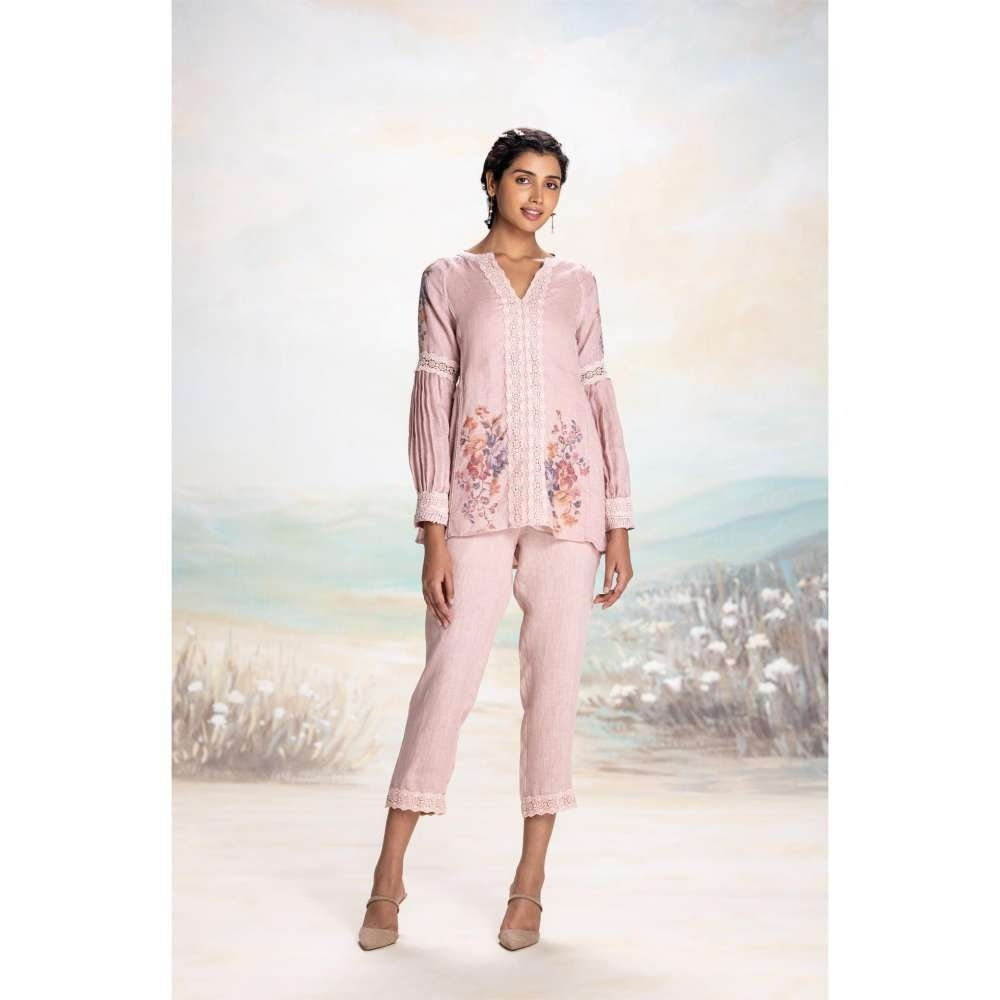 Kaveri Pink Vintage Rosa Wreath Co-Ord (Set of 2)