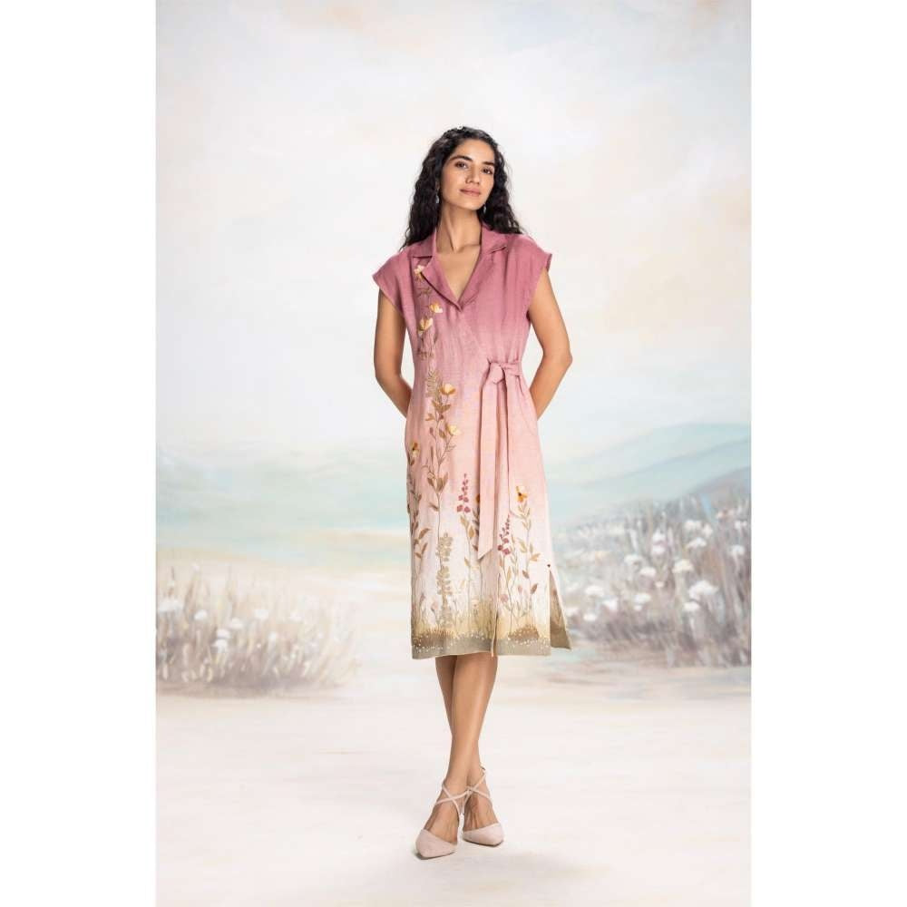 Kaveri Pink Landscape Dress