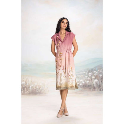 Kaveri Pink Landscape Dress
