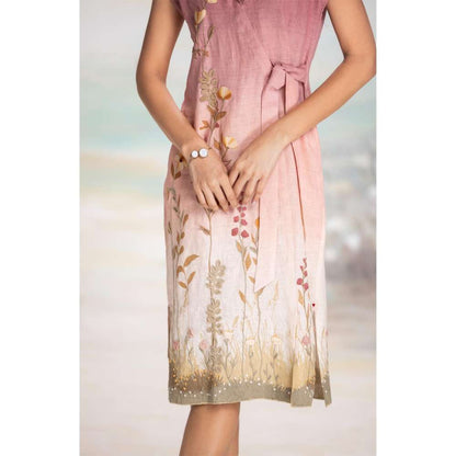 Kaveri Pink Landscape Dress