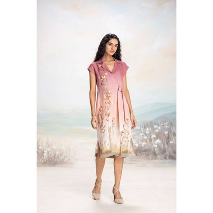 Kaveri Pink Landscape Dress