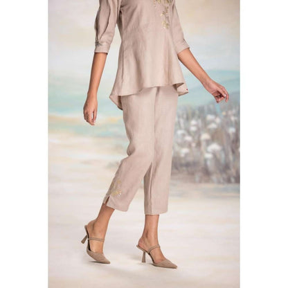 Kaveri Pink Leaf Co-Ord (Set of 2)