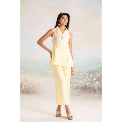 Kaveri Yellow Iris Co-Ord (Set of 2)