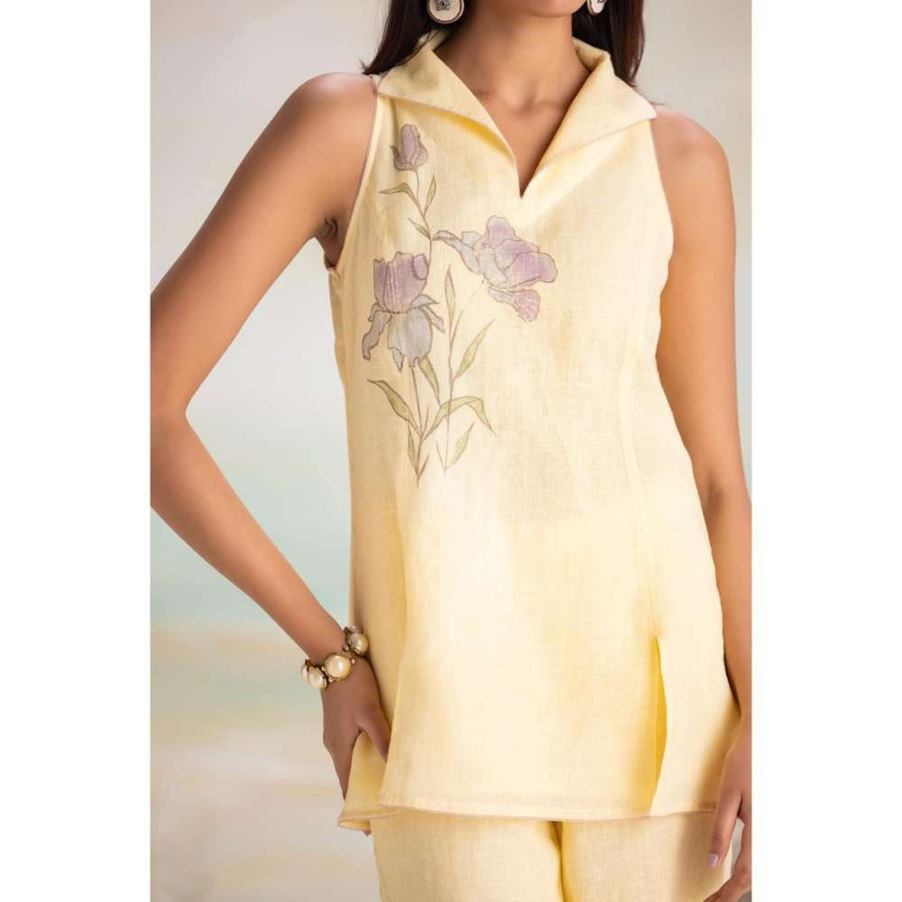 Kaveri Yellow Iris Co-Ord (Set of 2)