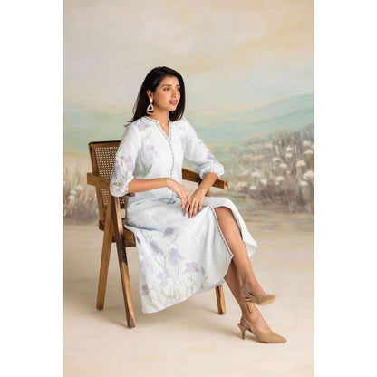 Kaveri Blue Iris Midi Dress