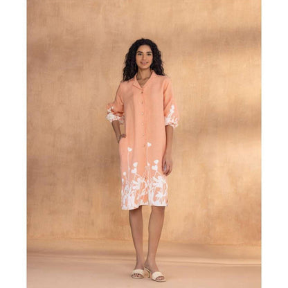 Kaveri Beige Floral Ballet Dress