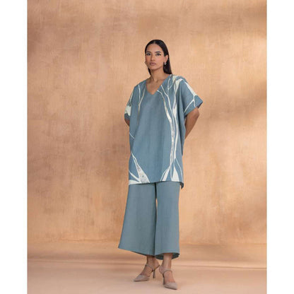 Kaveri Blue Quantum Theory Square Co-Ord (Set of 2)