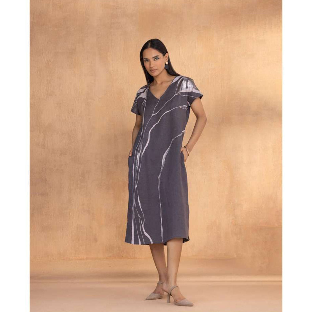 Kaveri Purple Quantum Theory Wave Dress