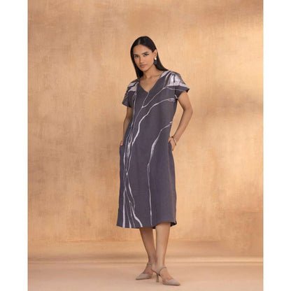 Kaveri Purple Quantum Theory Wave Dress