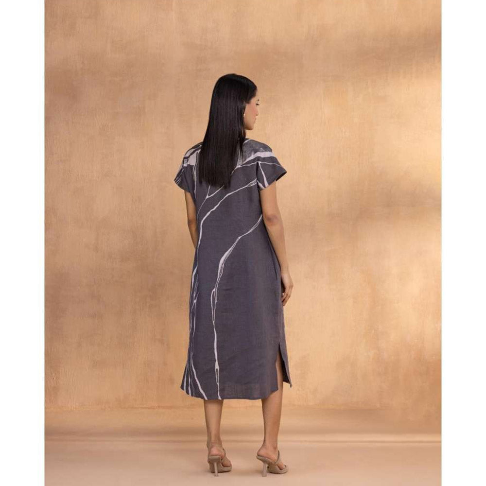 Kaveri Purple Quantum Theory Wave Dress