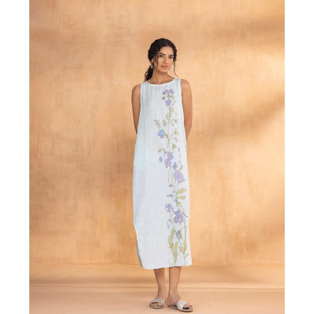 Kaveri White Watercolour Roots Dress