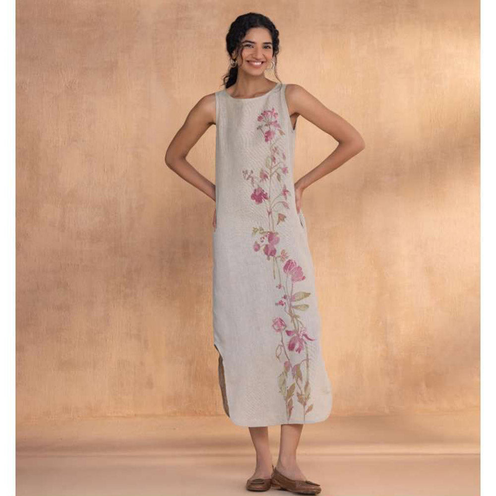 Kaveri Grey Watercolour Roots Dress