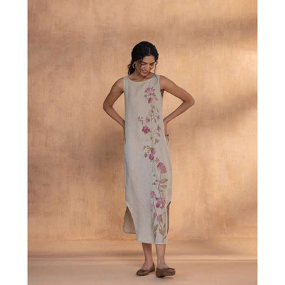 Kaveri Grey Watercolour Roots Dress