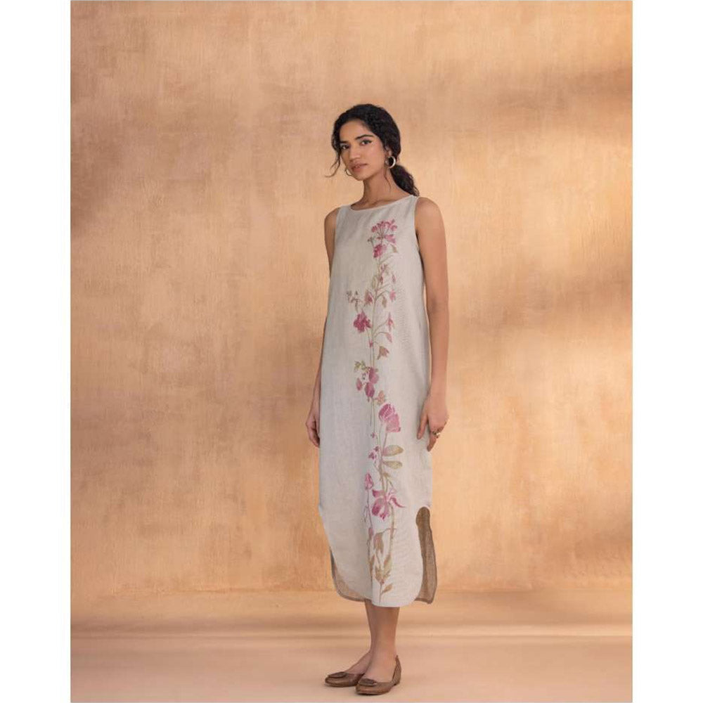 Kaveri Grey Watercolour Roots Dress