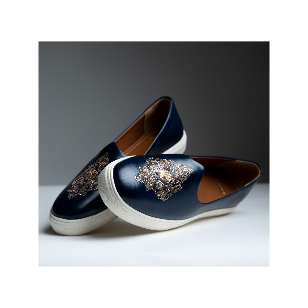 Kavith Sainaani Navy-Gold Wedding Sneaker