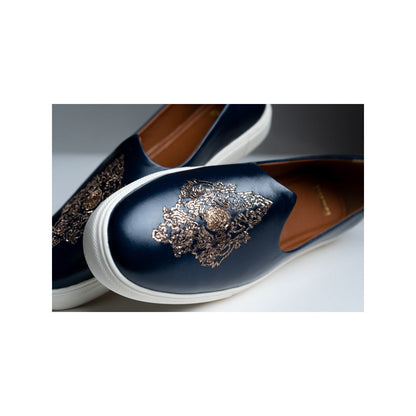 Kavith Sainaani Navy-Gold Wedding Sneaker