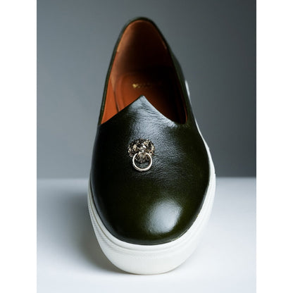 Kavith Sainaani Dark Green Wedding Sneaker