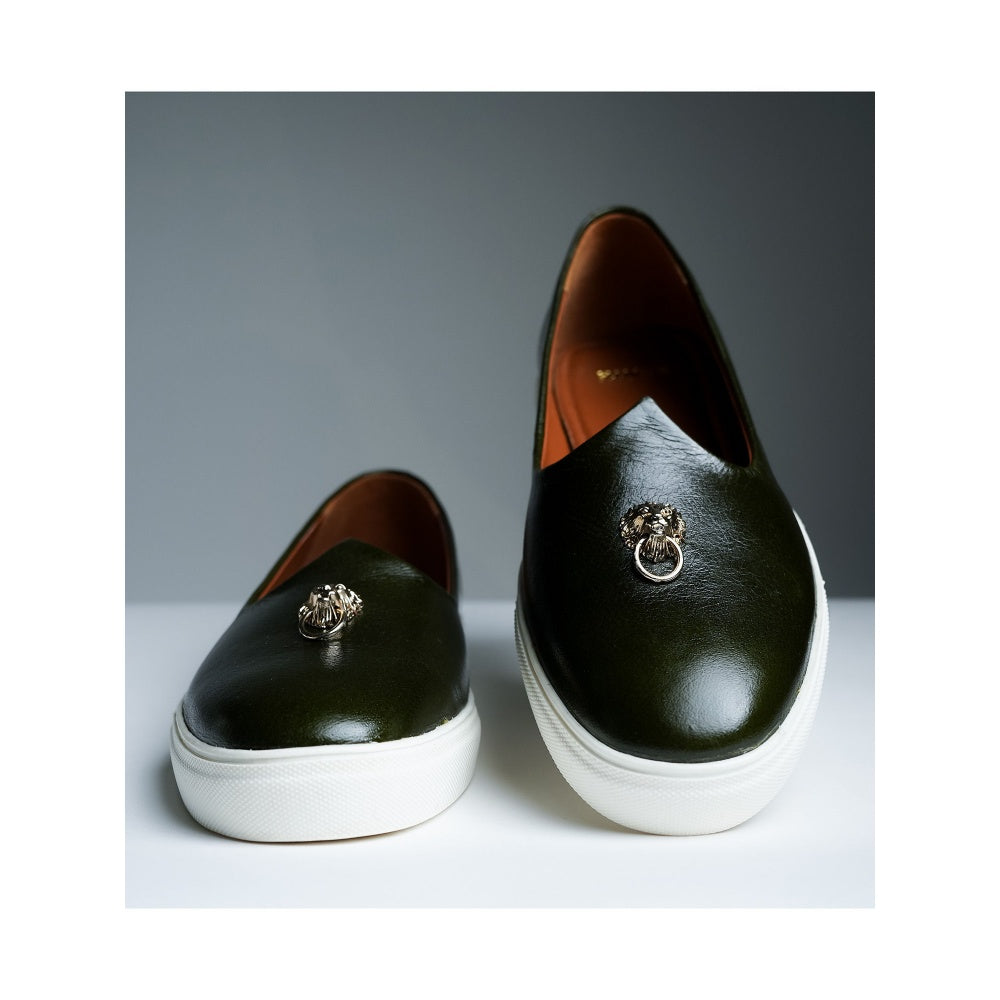 Kavith Sainaani Dark Green Wedding Sneaker