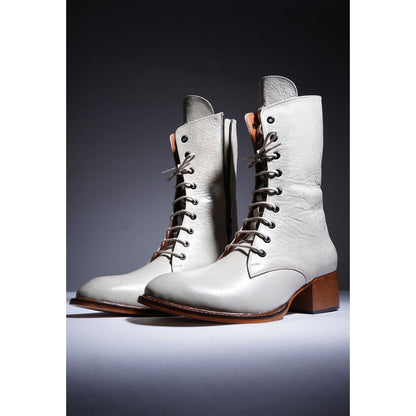 Kavith Sainaani Tall White Boots