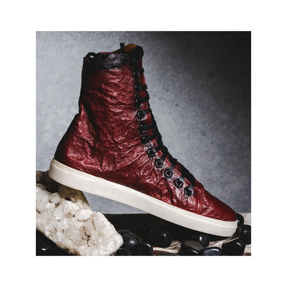 Kavith Sainaani Red Tall Crinkle Sneakers (Pack of 2)