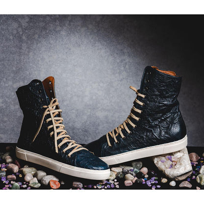 Kavith Sainaani Teal Crinkle Tall Sneakers (Pack of 2)