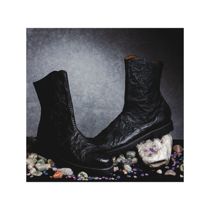 Kavith Sainaani Black Crinkle Boots (Pack of 2)