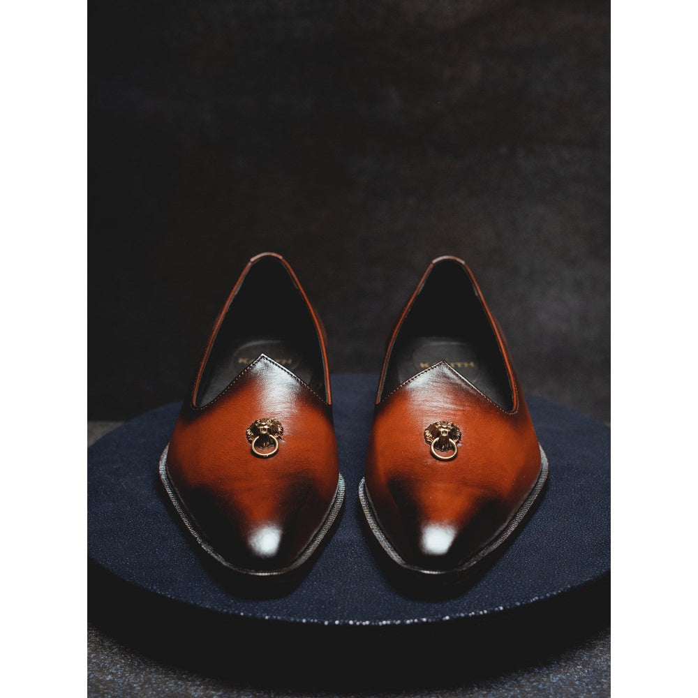 Kavith Sainaani Dark Tan Ombre Jutti