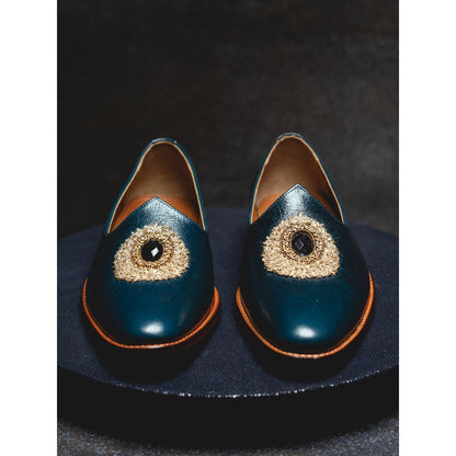 Kavith Sainaani Teal Gem Jutti