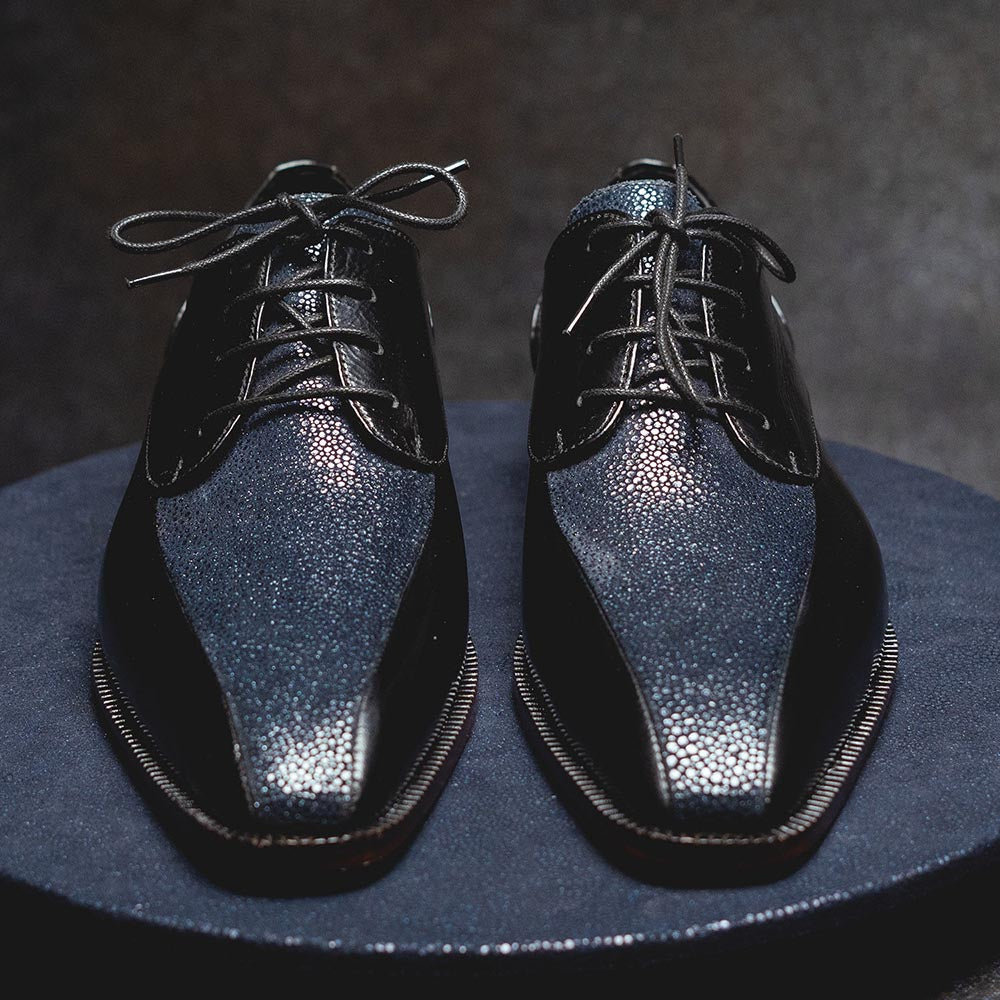 Kavith Sainaani Blue Toe Oxfords