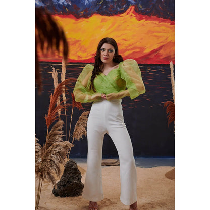 Kayjay by Kritika Jain Broccoli Crop Top